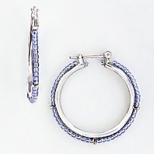 Blue Sprinkle Hoops